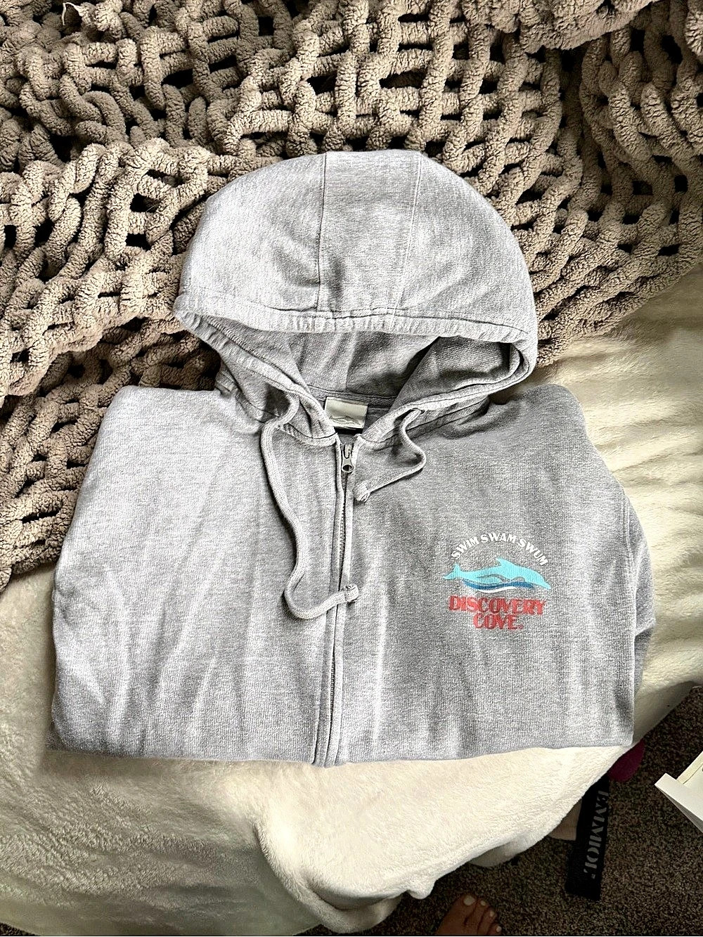 Discovery Cove Gray Zip Up